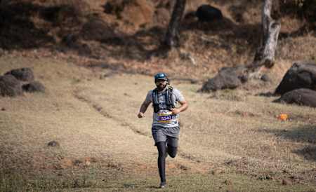Trail runners participate in Deccan Ultra in the Western Ghats of India.