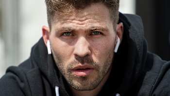 Portrait du rider Twan van Gendt pendant la Coupe du monde UCI de BMX Supercross 2019 à Papendal, Arnhem au Pays-Bas.