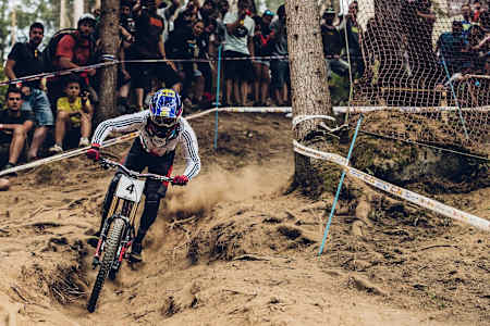 Danny Hart at the Val Di Sole World Championships Finals