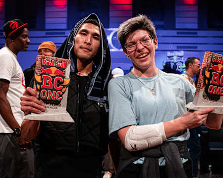 B-Boy Illz and B-Girl Sasha Fox win the 2022 Red Bull BC One Canadian National Final Cypher on October 15, 2022. 