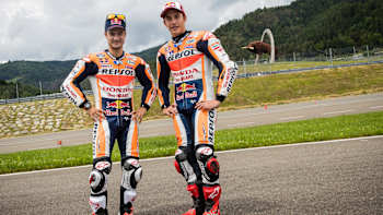 Marc Márquez e Dani Pedrosa al Red Bull Ring Marc Márquez e Dani Pedrosa al Red Bull Ring