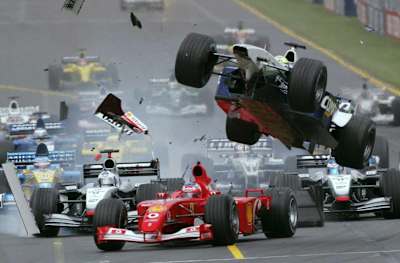 Chaotyczny start GP Australii 2002