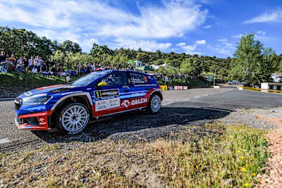 A crash meant ERC title defence didn't get off to the best start in Spain