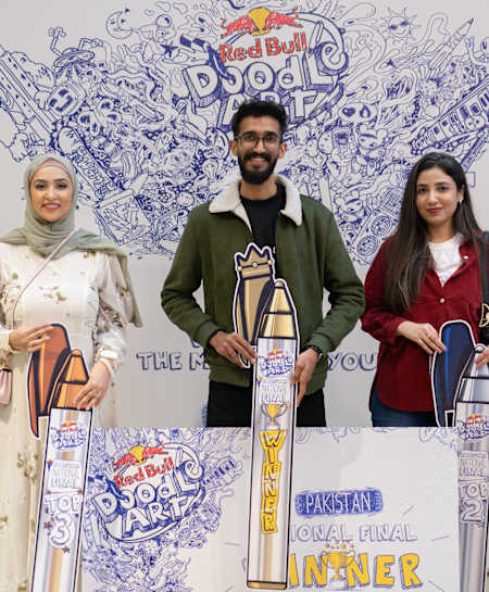 Red Bull Doodle Art Pakistan 2023 - Winner and Runners-Up
