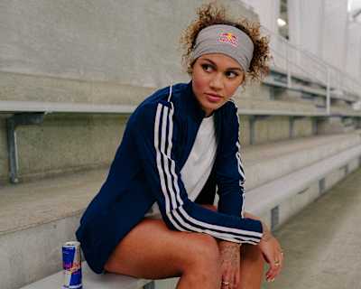 Trinity Rodman poses for a photo at The St. James in Springfield, Virginia, USA on March 24, 2023. 