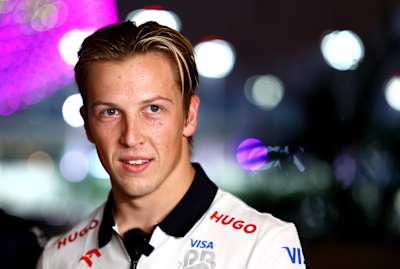 Liam Lawson of Visa Cash App RB photographed in the paddock during the 2024 F1 Grand Prix preview at Yas Marina Circuit, Abu Dhabi.
