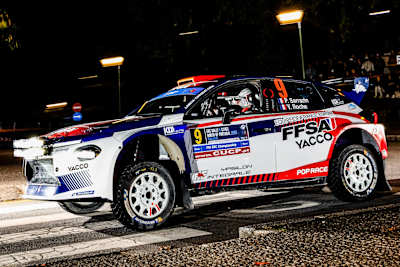 Sarrazin starred on his third ERC start by completing the top three