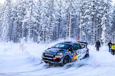 Swedish star began Junior WRC bid with a home victory