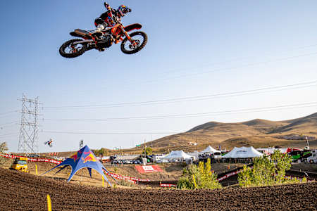 Marvin Musquin races at Round 8 of the AMA Motocross Series at Thunder Valley Raceway in Lakewood, Colorado, USA on 03 October, 2020.