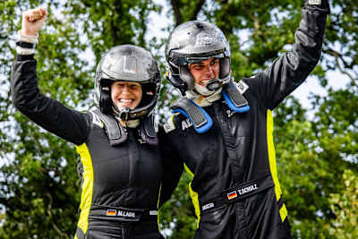 Co-driver Maresa Lade and Schulz hope for more success