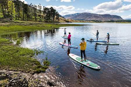 Foraging and paddleboarding in Cairngorms National Park