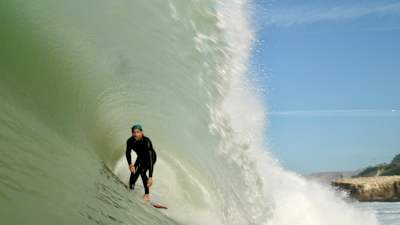 Gony Zubizaretta pictured surfing in Morocco.