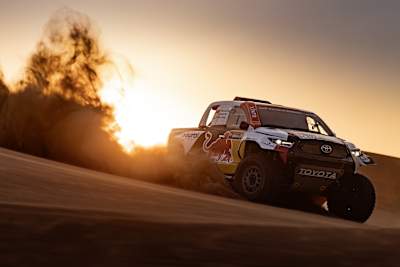 Seth Quintero and Dennis Zenz race the 2024 Dakar Rally for Toyota Gazoo Racing.