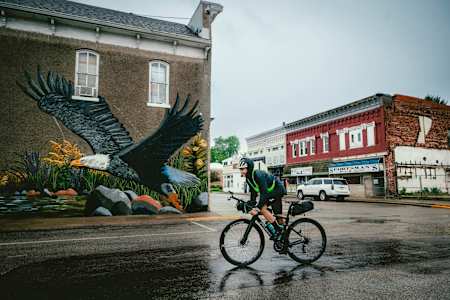 On May 26, Lael Wilcox began her journey in Chicago. She ended her first day 220 miles later in Indianapolis.