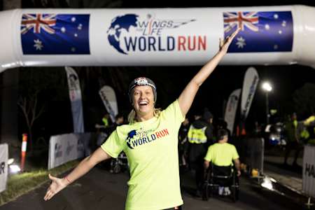 Rhiannan Iffland poses for a portrait at the Wings for Life World Run App Run in Sydney, Australia on May 08, 2022.