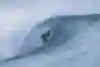 Teresa Bonvalot surfing at Teahupoo