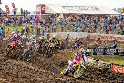 Ken Roczen races at Round 4 of the AMA Motocross Series at High Point MX 
