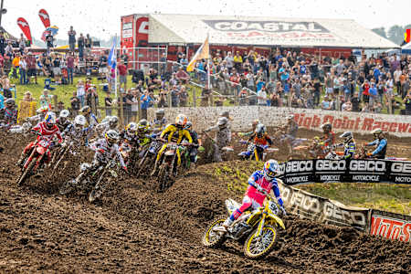 Ken Roczen races at Round 4 of the AMA Motocross Series at High Point MX 