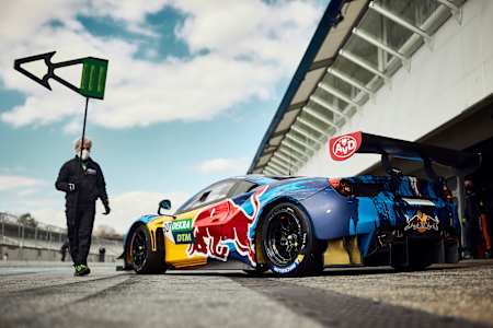 Liam Lawson will race DTM in a Ferrari 488 GT3 Evo in Red Bull colours