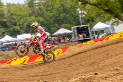 Hunter Lawrence races at Round 7 of the AMA Motocross Series 