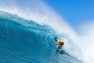 Jack Robinson surfing at Sunset Beach in Hawaii