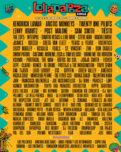 Lollapalooza Chile Lineup