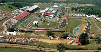 Vue d'avion du Hungaroring