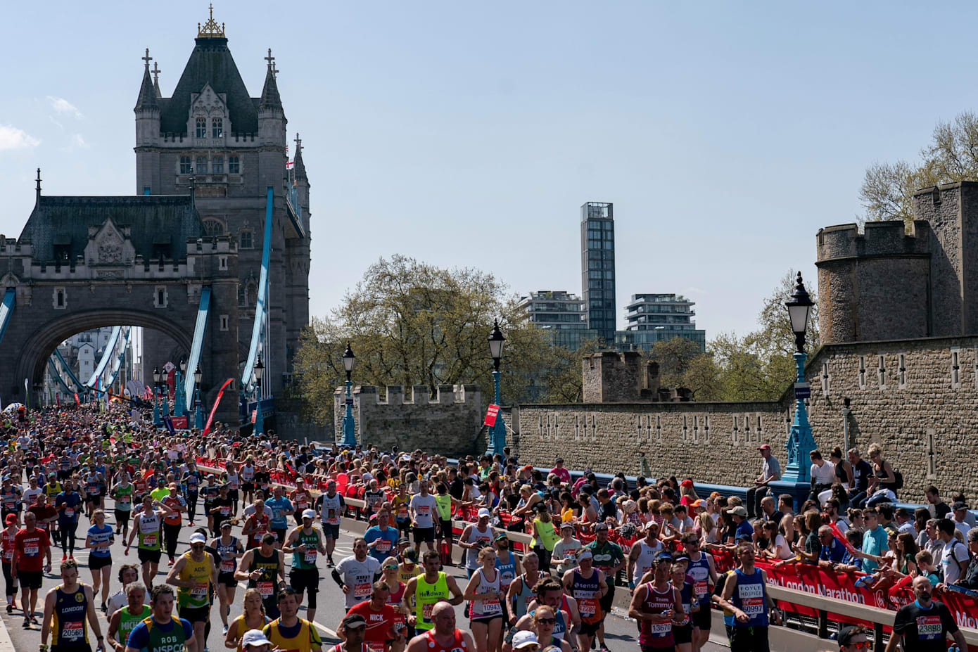 "Tower Bridge is the spirit of the London Marathon squeezed into 244m"