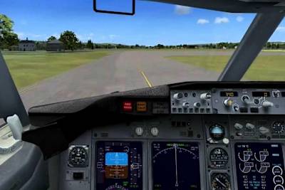 Une image d'un jeu Microsoft Flight Simulator, une des plus vieilles séries de l'histoire du jeu vidéo, née en 1982 et morte en 2012.