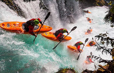 Evan Garcia on the Little White Salmon River