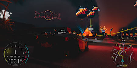 Screenshot from the Red Bull Speed Clash playlist in The Crew Motorfest