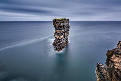 The Dun Briste sea stack off Ireland's Downpatrick Head