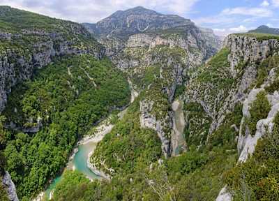 Blick auf die Verdonschlucht, Frankreich
