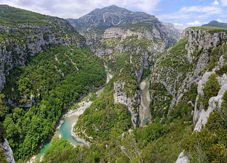 Blick auf die Verdonschlucht, Frankreich