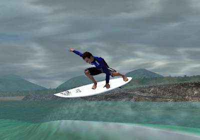 Una captura de pantalla del juego de Surf de Sunny Garcia.
