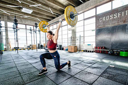 Laura Horvath seen during training in Budapest, Hungary on April 10, 2024. 