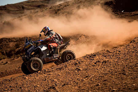 Quad rider Marcos Patronelli during the Dakar Rally