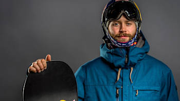 British snowboarder and Olympian Billy Morgan poses for a portrait