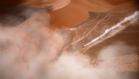 Rallye-Dakar-Pilot in Peru 2019. Dein bester Freund ist das Roadbook.