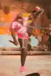 A photo of Spice performing at Notting Hill Carnival on August 25, 2019.
