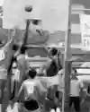Players compete in Rucker street basketball tournament in Harlem, New York, which was the first streetball contest when it started in 1950