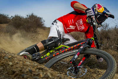 Curtis Keene en VTT Mountain Bike en Californie.