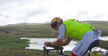 Andreas na trasie kolarskiej