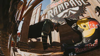 Brandon Semenuk competes at Red Bull Rampage in Virgin, Utah, USA on 25 October, 2019.