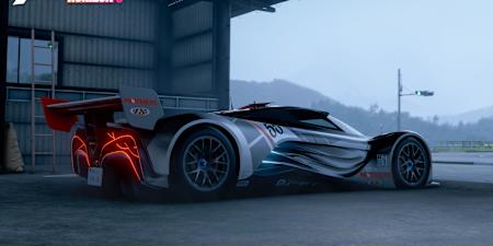 A screenshot from Forza Horizon 6 shows the Mazda Furai.