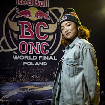 B-Girl Ami poses for a portrait at the Red Bull BC One World Final 2021