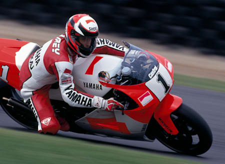 Wayne Rainey on his Yamaha in 1992.