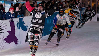 Scott Croxall celebrates his first-ever win