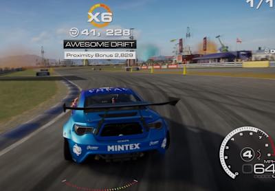 Screenshot aus GRID Legends zeigt ein Auto beim Driften samt Multiplikator.