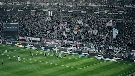 Supporters à Francfort, Allemagne
